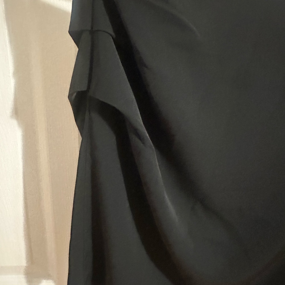 Off Black silky, banana republic miniskirt